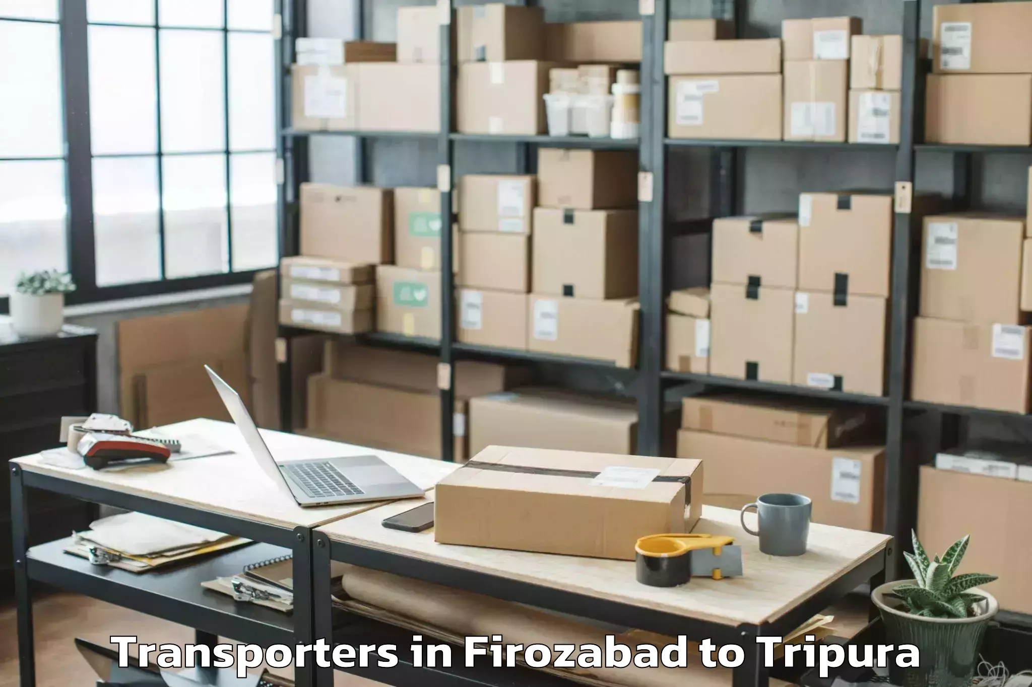 Firozabad to Udaipur Tripura Transporters Booking